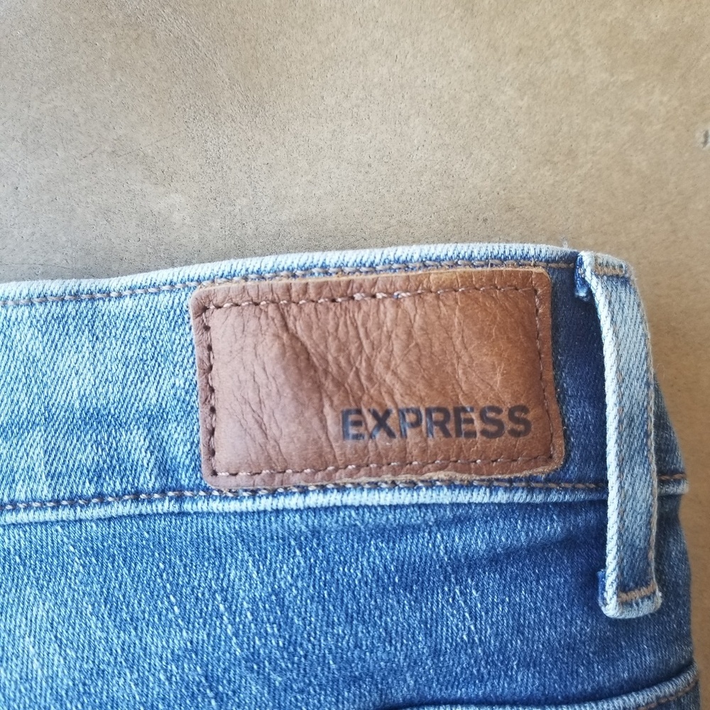 Express Distressed Ripped Jeans size 10s - Picture 2 of 7